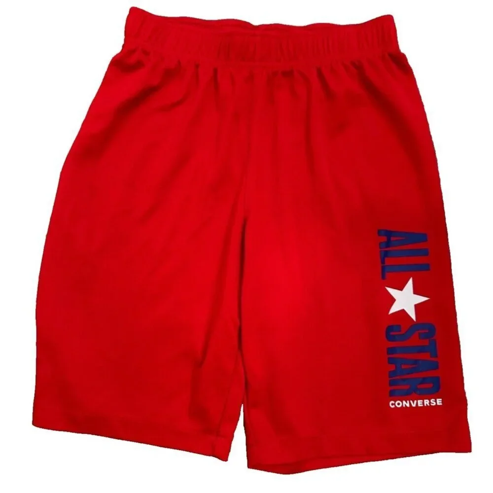 Converse All Star Red Gym Shorts size youth large